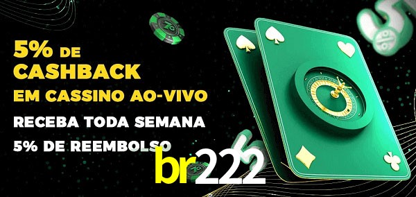Promoções do cassino ao Vivo br222